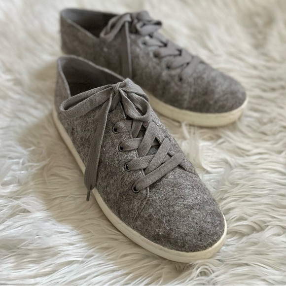 EILEEN FISHER 11 Clifton Felted Wool Sneakers in Koala Gray • Fall Winter Shoes - Picture 8 of 16